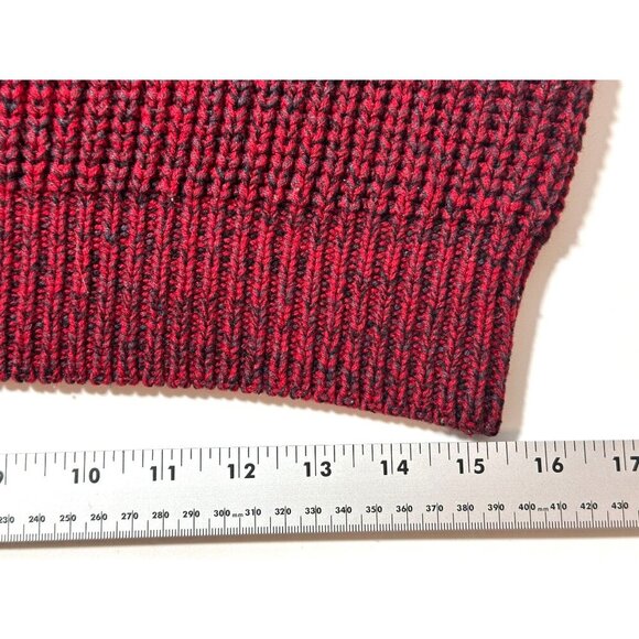 Vintage Knights Of Round Table Acrylic‎ Striped Sweater Bulky Knit Weave Large L - Picture 9 of 16